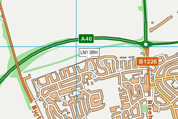 LN1 3RH map - OS VectorMap District (Ordnance Survey)