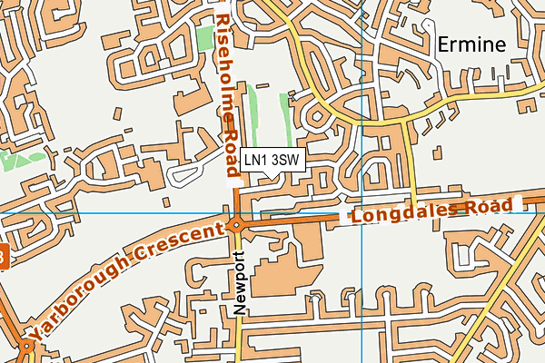 LN1 3SW map - OS VectorMap District (Ordnance Survey)