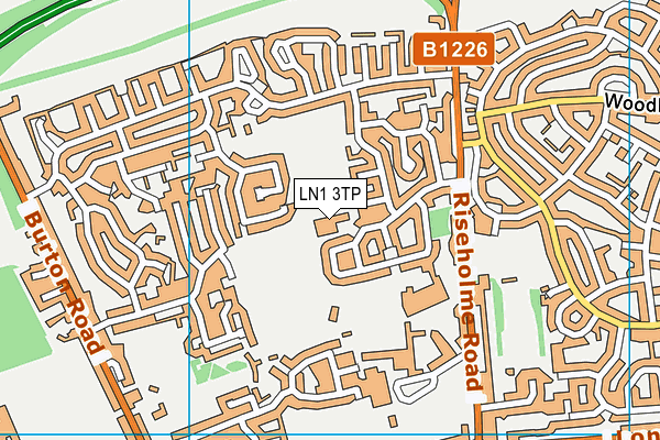 LN1 3TP map - OS VectorMap District (Ordnance Survey)