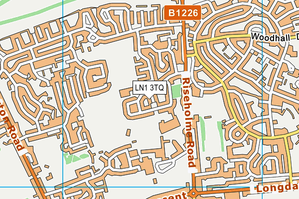 LN1 3TQ map - OS VectorMap District (Ordnance Survey)