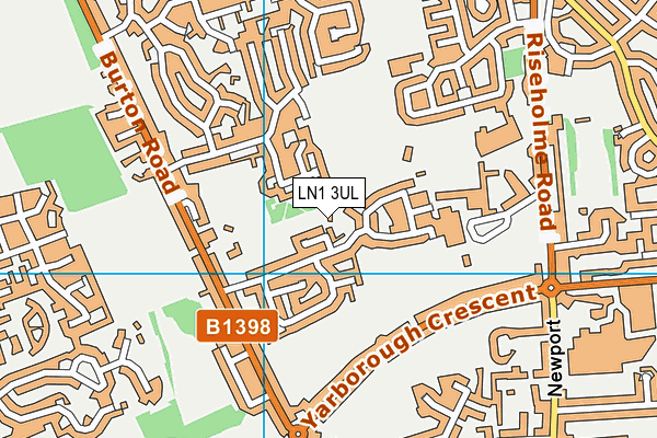 LN1 3UL map - OS VectorMap District (Ordnance Survey)