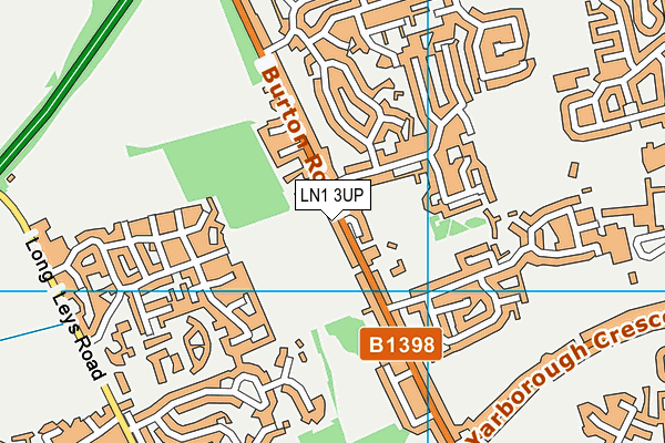 LN1 3UP map - OS VectorMap District (Ordnance Survey)