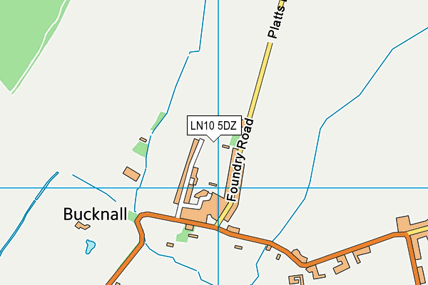 LN10 5DZ map - OS VectorMap District (Ordnance Survey)