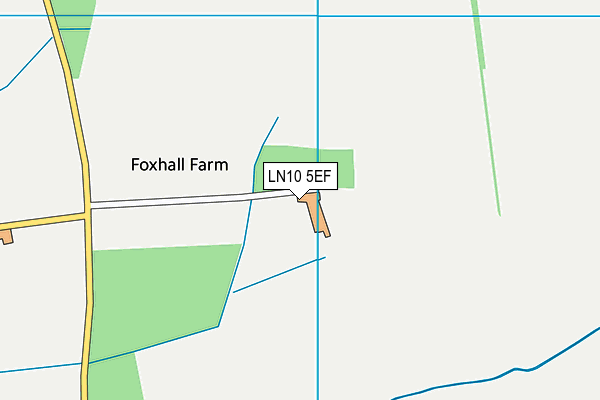 LN10 5EF map - OS VectorMap District (Ordnance Survey)