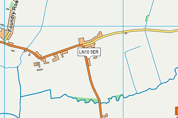 LN10 5ER map - OS VectorMap District (Ordnance Survey)