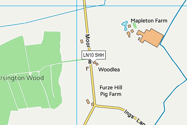 LN10 5HH map - OS VectorMap District (Ordnance Survey)