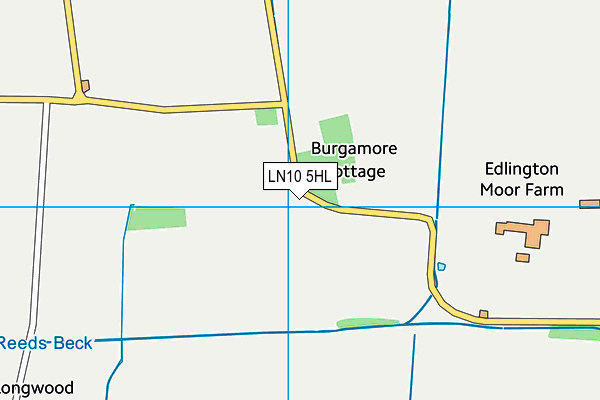 LN10 5HL map - OS VectorMap District (Ordnance Survey)