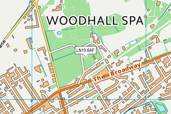 LN10 6AF map - OS VectorMap District (Ordnance Survey)