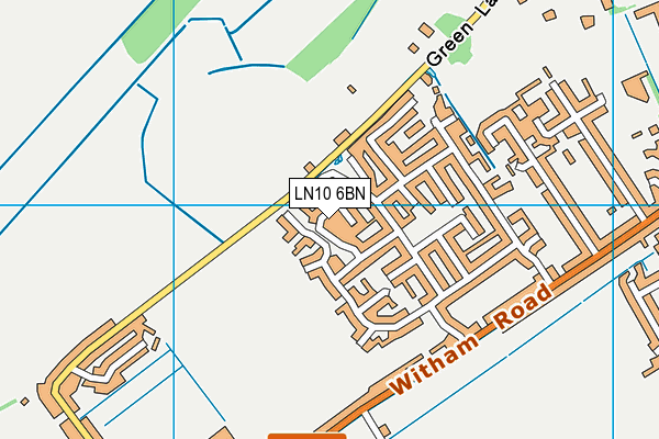 LN10 6BN map - OS VectorMap District (Ordnance Survey)
