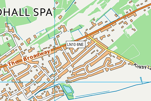 LN10 6NE map - OS VectorMap District (Ordnance Survey)