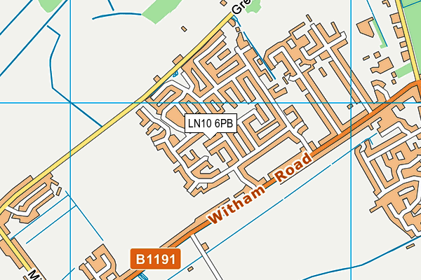 LN10 6PB map - OS VectorMap District (Ordnance Survey)