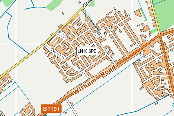 LN10 6PE map - OS VectorMap District (Ordnance Survey)