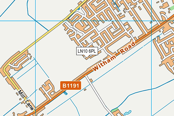 LN10 6PL map - OS VectorMap District (Ordnance Survey)