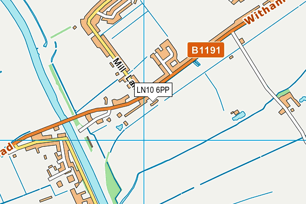 LN10 6PP map - OS VectorMap District (Ordnance Survey)