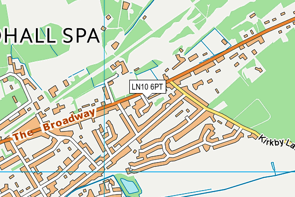 LN10 6PT map - OS VectorMap District (Ordnance Survey)