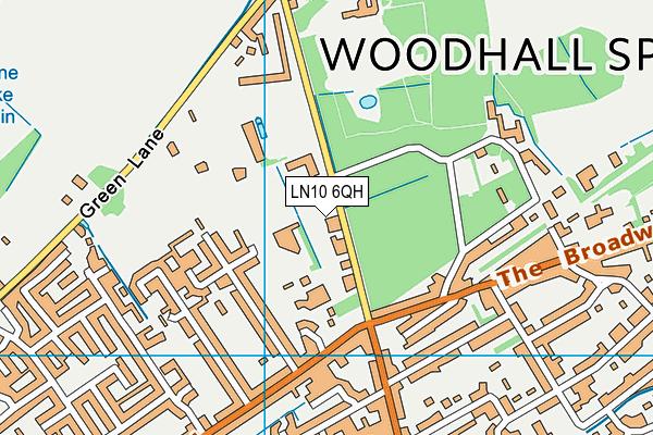 LN10 6QH map - OS VectorMap District (Ordnance Survey)