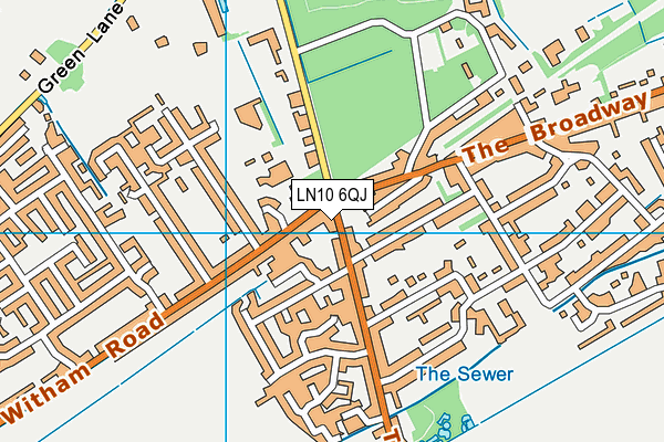 LN10 6QJ map - OS VectorMap District (Ordnance Survey)