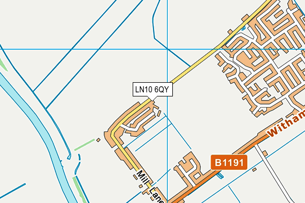 LN10 6QY map - OS VectorMap District (Ordnance Survey)