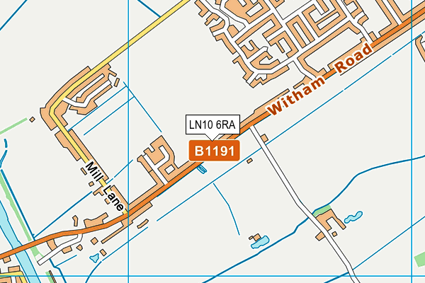 LN10 6RA map - OS VectorMap District (Ordnance Survey)