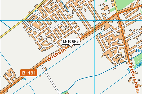 LN10 6RB map - OS VectorMap District (Ordnance Survey)