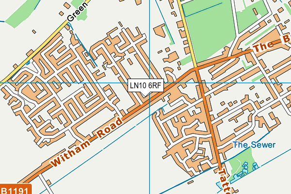 LN10 6RF map - OS VectorMap District (Ordnance Survey)