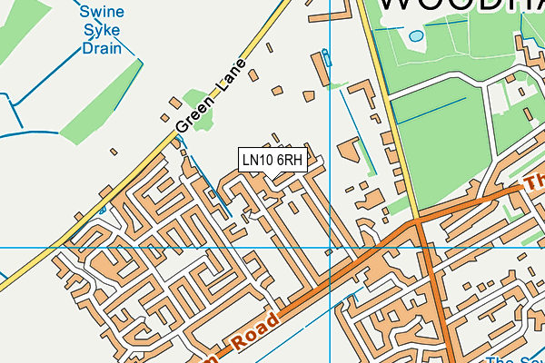 LN10 6RH map - OS VectorMap District (Ordnance Survey)