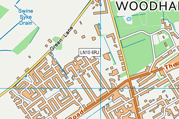 LN10 6RJ map - OS VectorMap District (Ordnance Survey)