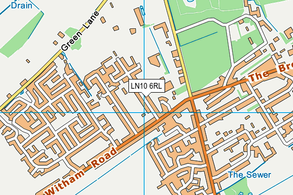 LN10 6RL map - OS VectorMap District (Ordnance Survey)