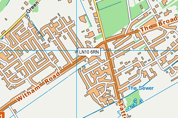 LN10 6RN map - OS VectorMap District (Ordnance Survey)