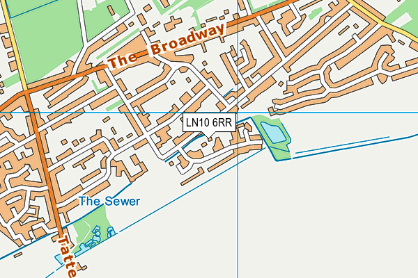 LN10 6RR map - OS VectorMap District (Ordnance Survey)