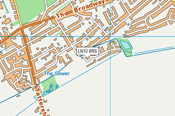 LN10 6RS map - OS VectorMap District (Ordnance Survey)