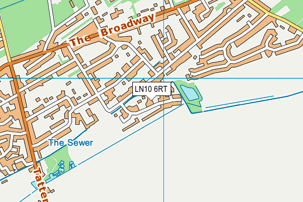 LN10 6RT map - OS VectorMap District (Ordnance Survey)