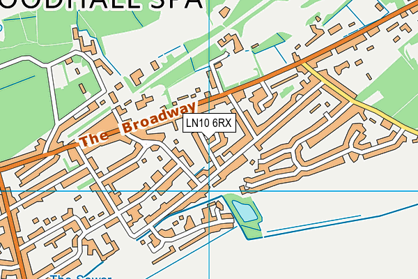 LN10 6RX map - OS VectorMap District (Ordnance Survey)
