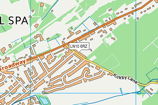 LN10 6RZ map - OS VectorMap District (Ordnance Survey)