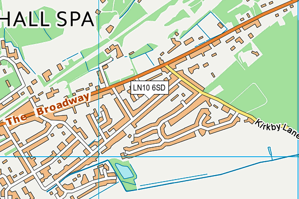LN10 6SD map - OS VectorMap District (Ordnance Survey)