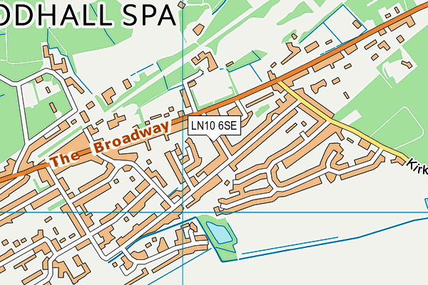 LN10 6SE map - OS VectorMap District (Ordnance Survey)