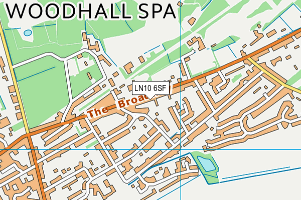 LN10 6SF map - OS VectorMap District (Ordnance Survey)