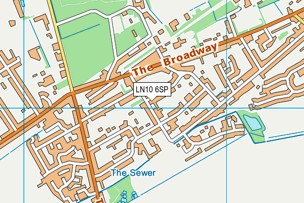 LN10 6SP map - OS VectorMap District (Ordnance Survey)