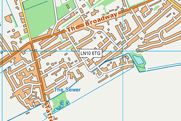 LN10 6TG map - OS VectorMap District (Ordnance Survey)