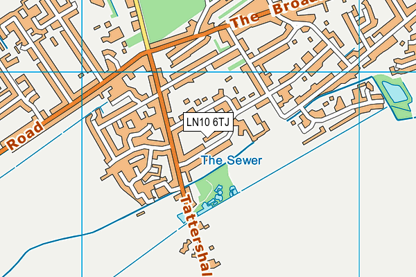 LN10 6TJ map - OS VectorMap District (Ordnance Survey)