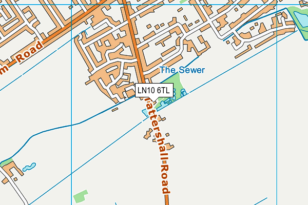LN10 6TL map - OS VectorMap District (Ordnance Survey)