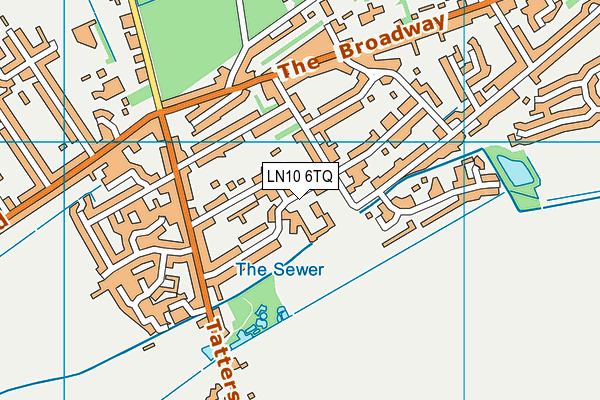 St Hughs School (Woodhall Spa) map (LN10 6TQ) - OS VectorMap District (Ordnance Survey)