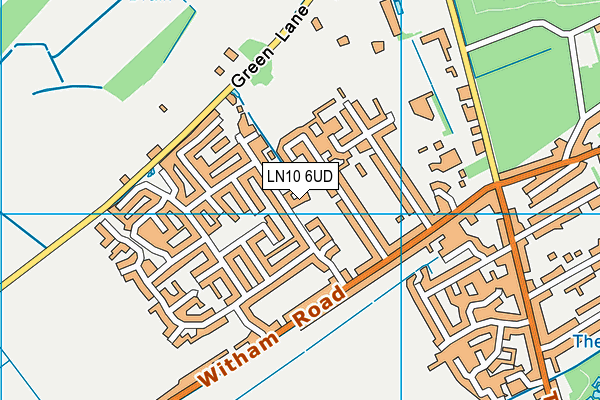 LN10 6UD map - OS VectorMap District (Ordnance Survey)