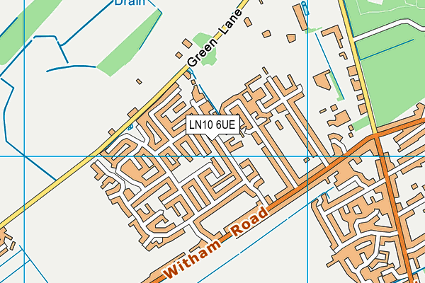 LN10 6UE map - OS VectorMap District (Ordnance Survey)