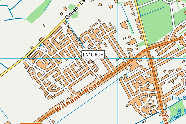 LN10 6UF map - OS VectorMap District (Ordnance Survey)