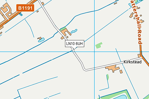 LN10 6UH map - OS VectorMap District (Ordnance Survey)