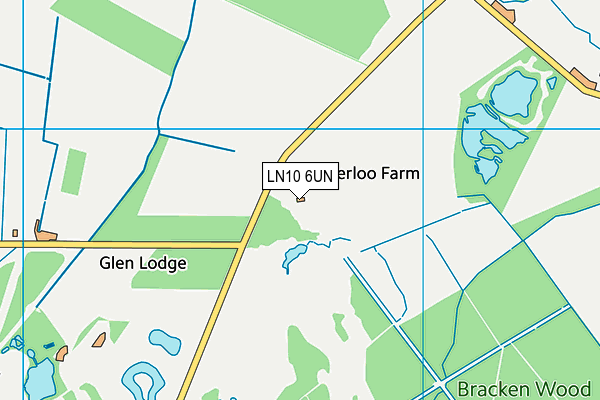 LN10 6UN map - OS VectorMap District (Ordnance Survey)