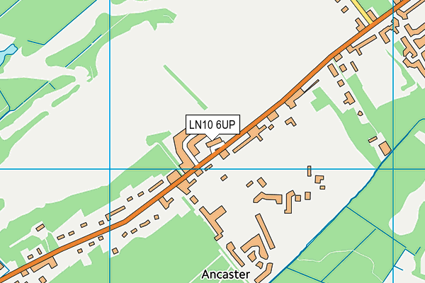 LN10 6UP map - OS VectorMap District (Ordnance Survey)