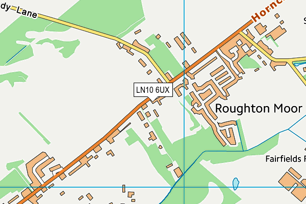 LN10 6UX map - OS VectorMap District (Ordnance Survey)