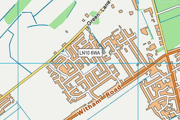 LN10 6WA map - OS VectorMap District (Ordnance Survey)